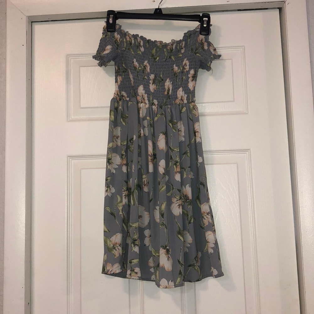 Off the shoulder floral dress